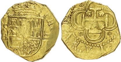 Spain, Philip III (1598-1621) or later, gold 2 Escudos