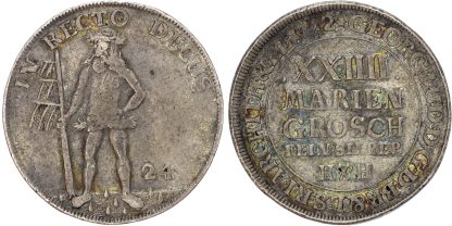 Germany, Brunswick-Luneburg-Calenberg-Hannover, Georg Ludwig (1698-1727), silver 2/3 Taler / 24 Mariengroschen