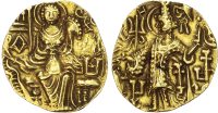India, Kushan Empire, Kidarite Kingdom, Vasu Deva III (340-345 AD), gold Dinar