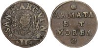 Italy, Venice, Armata & Morea, copper 2 Soldi