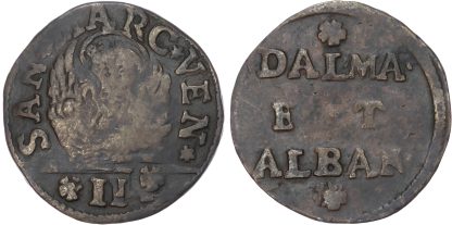 Italy, Venice, Dalmatia and Albania, copper 2 Soldi