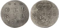 Netherlands, Gelderland, silver 2 Stuivers