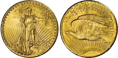 USA, Saint-Gaudens Double Eagle, gold 20 Dollars, 1927