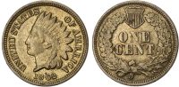 USA, Indian Head copper-nickel Cent, 1862