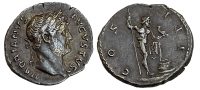 Hadrian (AD 117-138), Silver Denarius