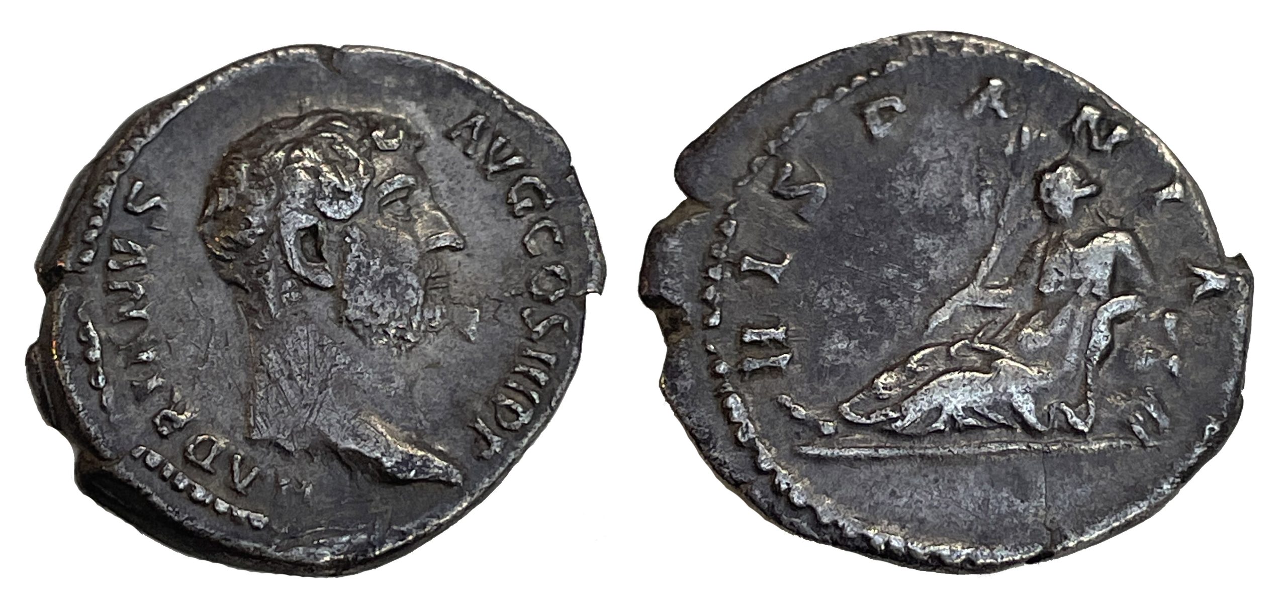 Hadrian (AD 117-138), Silver Denarius