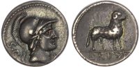 Roman Republic, Rustius, Silver Denarius