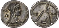 Roman Republic, P. Sulpicius Galba, Silver Denarius