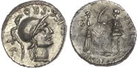 Gnaeus Pompey Junior, Silver Denarius