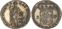 Low Countries, West Friesland, silver 3 Gulden, 1764