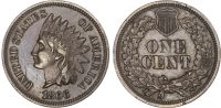 USA, Indian Head bronze Cent, 1866