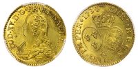 France, Louis XV, Louis d'or aux lunettes, 1734 A