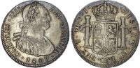 Bolivia, Charles IV, silver 4 Reales, 1807