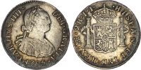 Peru, Charles IV, silver 2 Reales, 1795