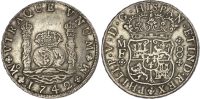 Mexico, Philip V, silver 8 Reales, 1742
