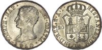 Spain, Joseph Napoleon, silver 20 Reales, 1810 A