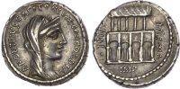 Roman Republic, Capito, Silver Denarius