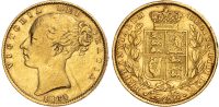 Victoria (1837-1901), Gold Sovereign, London mint, 1863