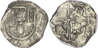Bolivia, Philip III, silver Cob of 8 Reales, c. 1617-1621