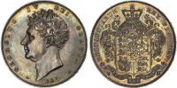 George IV (1820-1830), AR Pattern Proof Crown, 1826 SEPTIMO, by William Wyon