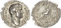 Hadrian Silver Denarius