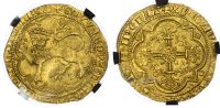 Edward III (1327-1377), Gold Leopard d'Or, NGC MS64
