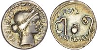 Julius Caesar Silver Denarius
