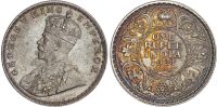 India, George V, silver Rupee, 1921