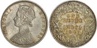 India, EIC, Victoria, silver Rupee, 1901