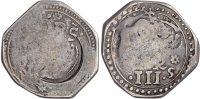 Charles I (162549), Civil War, Carlisle besieged, 1644-45, Silver Octagonal Three Shillings.