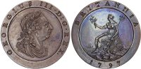 George III (1760‐1820), 'Cartwheel' Bronzed Proof Twopence, 1797.