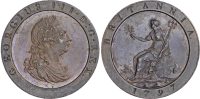 George III (1760‐1820) 'Cartwheel' Penny, 1797.