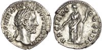 Antoninus Pius silver Denarius