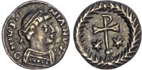 Justinian I silver Half Siliqua