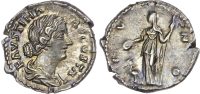 Faustina Jr. (wife of Marcus Aurelius) silver Denarius