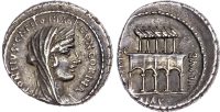 P. Fonteius P. f. Capito silver Denarius