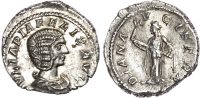 Julia Domna, wife of Septimius Severus, Silver Denarius