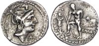 C. Poblicius Malleolus silver Denarius