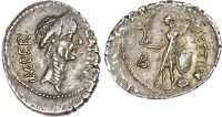 Julius Caesar silver Denarius