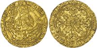 Edward IV (First Reign, 1461‐1470), Gold Ryal or rose‐noble, Light Coinage, Tower (London) mint, mm. long cross fitchee (1469‐70).