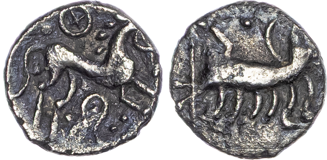 Iceni, Silver Unit, 'Norfolk Boar Phallic' type