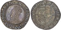 Elizabeth I (1558‐1603), AR Shilling, Sixth Issue, Tower (London) mint, mm. hand (1590‐2).