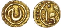India, Mysore, Tipu Sultan (АН 1197-1213 / 1787-1799 AD), gold Fanam
