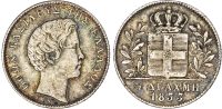 Greece, Otto I (1832-1862), silver half Drachma