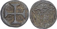 Portuguese India, Maria I (1777-1816), zinc 20 Bazarucos, 1799