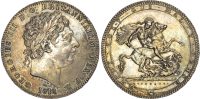George III (1760-1820), Silver Crown, 1818 LIX
