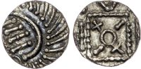 Anglo Saxon (c. 600-775), Silver Sceat, Continental Issues (c. 695 - c. 740), Series E, Later Issues.
