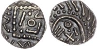 Anglo Saxon (c. 600-775), Silver Sceat, Continental Issues (c. 695 - c. 740), Series E, 'Vico' type.