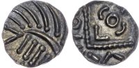 Anglo Saxon (c. 600-775), Silver Sceat, Continental Issues (c. 695 - c. 740), Series E, Variety E.