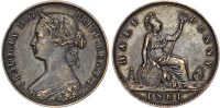 Victoria (1837-1901), Bronze Halfpenny, 1861